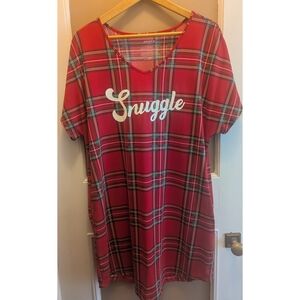 Snuggle Red Plaid Chemise